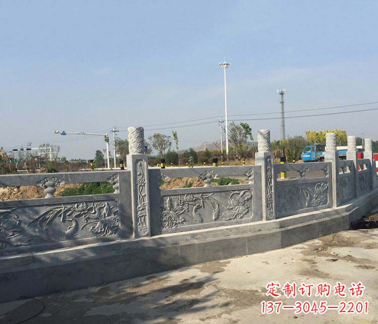 公园仿古石栏板景观石雕 (4)