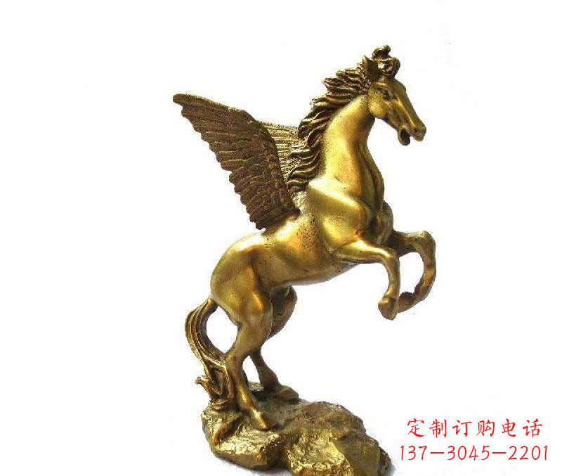 公园飞马动物铜雕