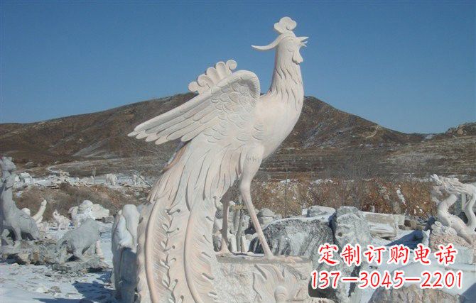 精美大型凤凰石雕 精美大型凤凰石雕