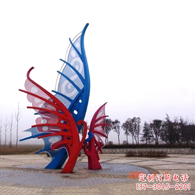 精美蝴蝶不锈钢景观雕塑 精美蝴蝶不锈钢景观雕塑