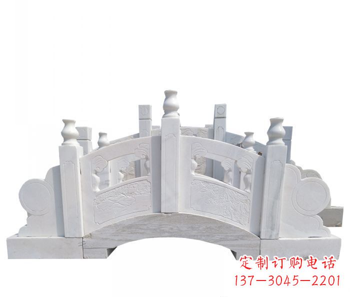 公园汉白玉石拱桥 (2)