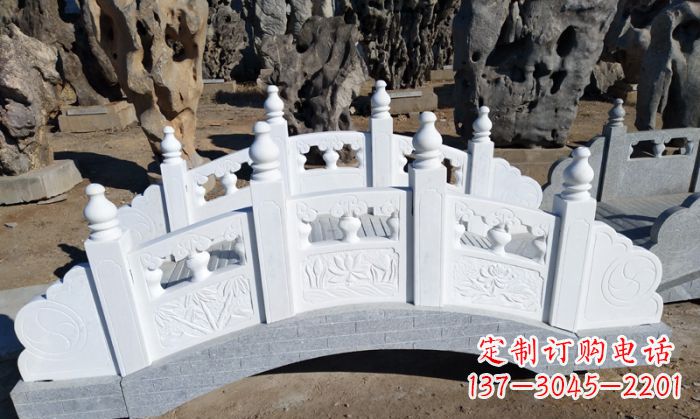 公园汉白玉石拱桥 (6)