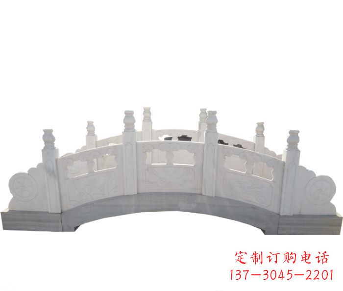 公园汉白玉石拱桥_1