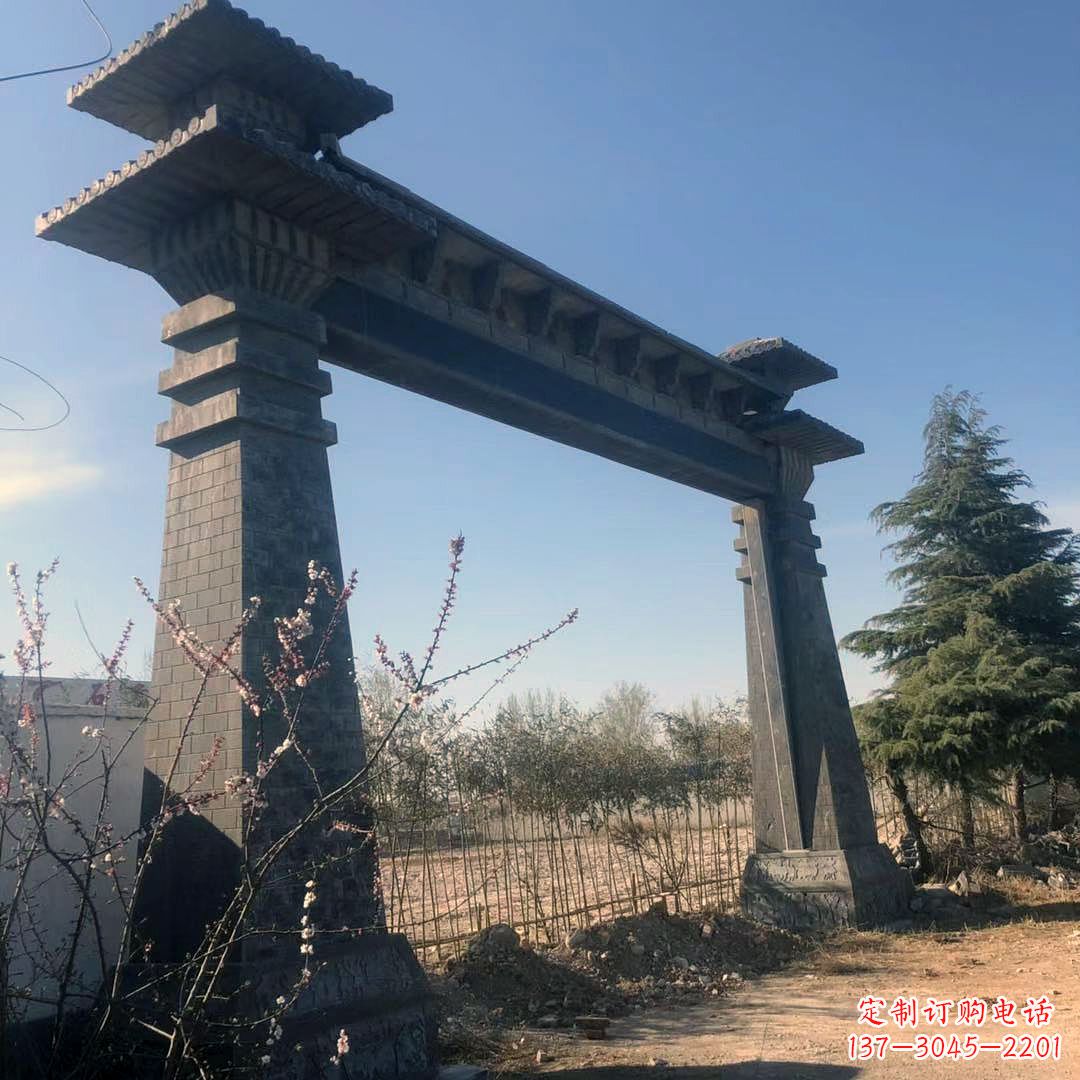 高雅独特的汉阙大门石雕 高雅独特的汉阙大门石雕