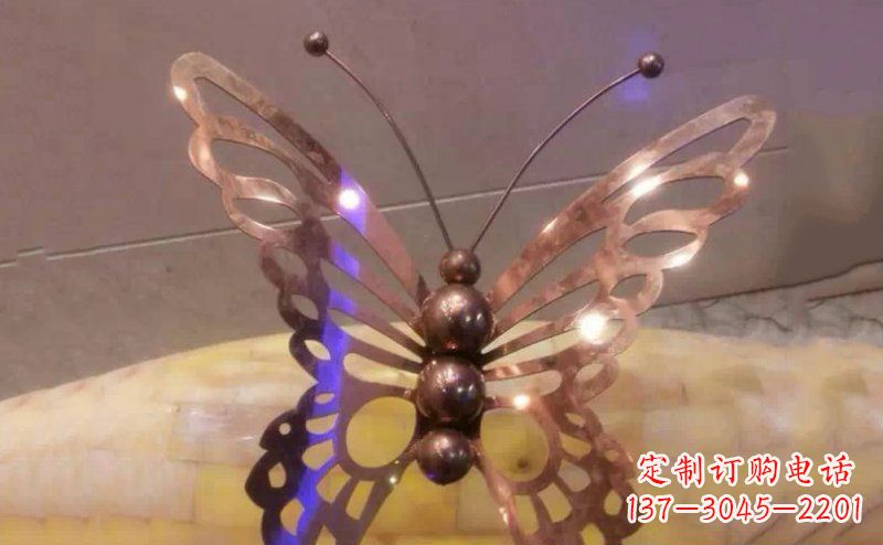 公园蝴蝶不-锈-钢-雕-塑-