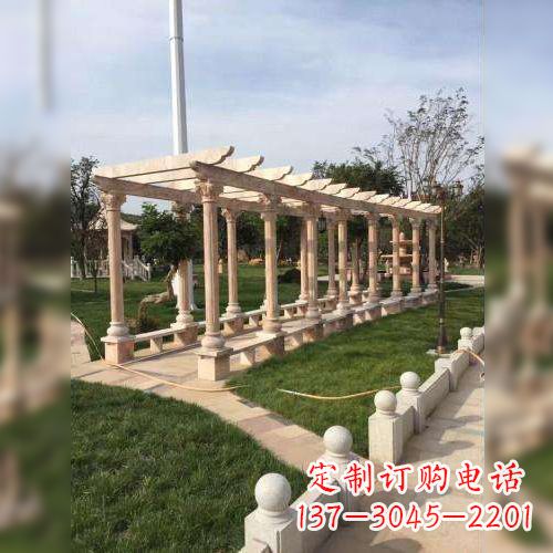 公园花架长廊石雕