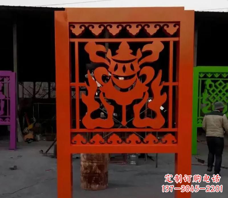 公园剪纸不锈钢景观雕塑