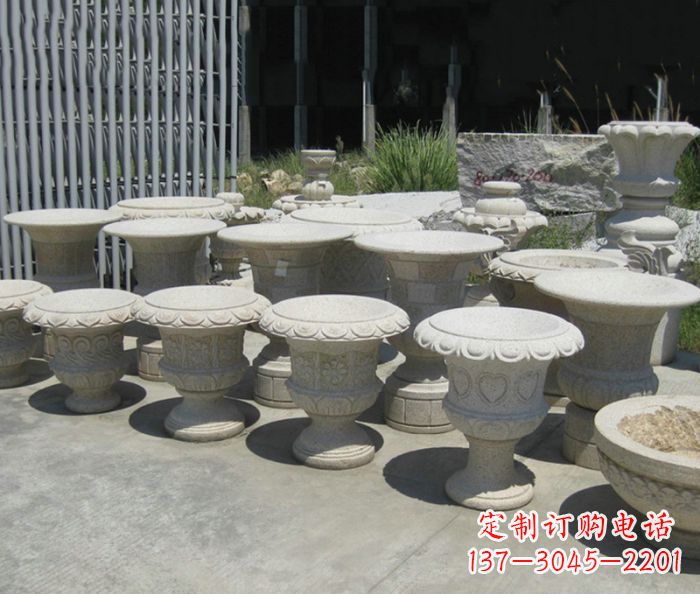 花盆雕塑 - 公园/景观/大理石/花盆/石雕 花盆雕塑 - 公园/景观/大理石/花盆/石雕