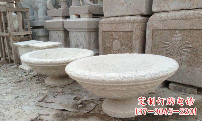 花盆雕塑 - 公园/景观/大理石/花盆/石雕 花盆雕塑 - 公园/景观/大理石/花盆/石雕