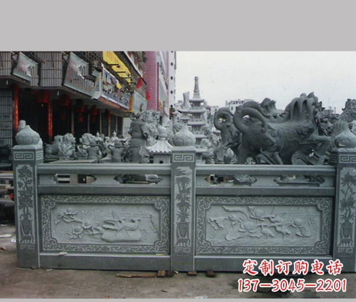 公园景观仿古石栏板 (4)