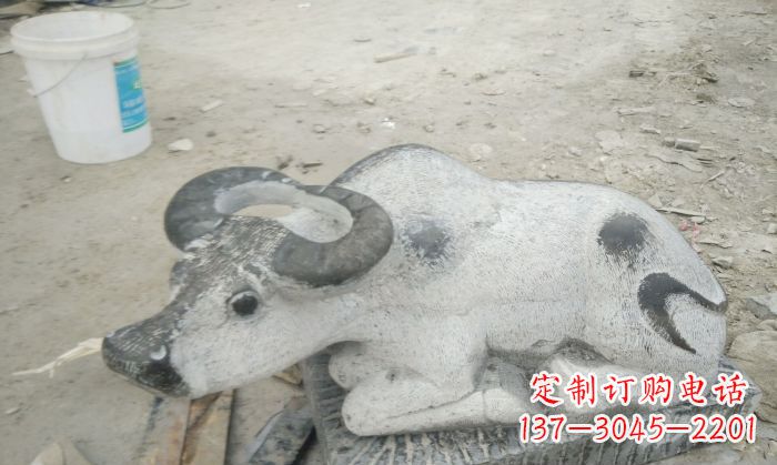 公园景观孺子牛石雕