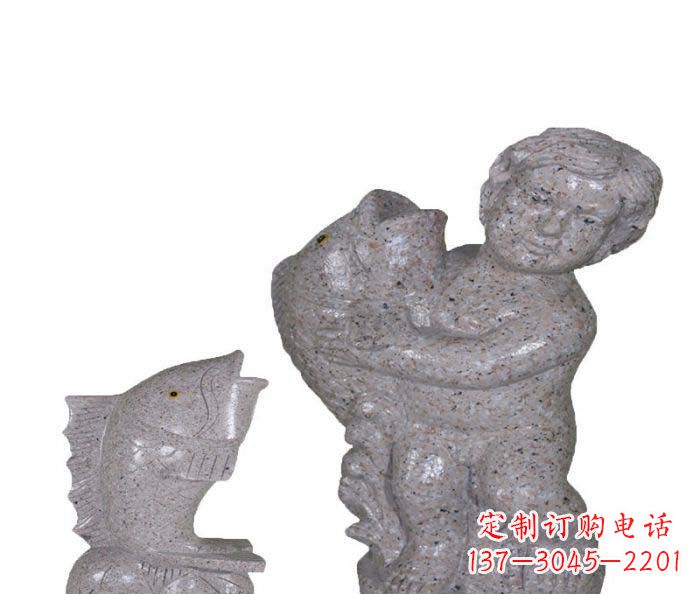 飘洒雕塑——公园景观石雕鱼喷泉 飘洒雕塑——公园景观石雕鱼喷泉