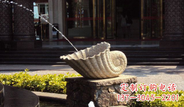 公园景观蜗牛喷泉石雕 公园景观蜗牛喷泉石雕