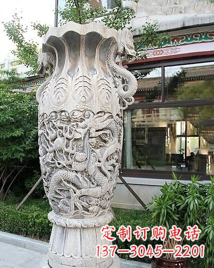 公园景区大型花瓶石雕