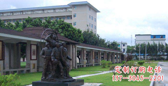 公园军人人物铜雕