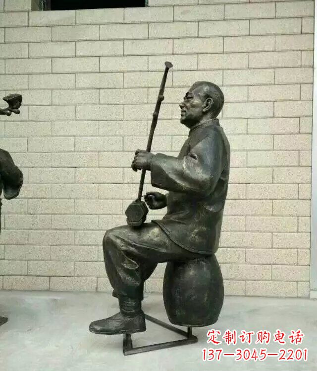 公园乐队演奏人物铜雕