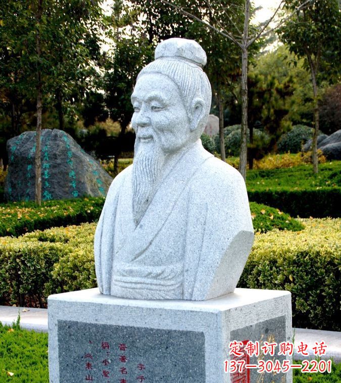 以历史名人头像捕捉历史文脉——由中领雕塑定制的王献之石雕头像 以历史名人头像捕捉历史文脉——由中领雕塑定制的王献之石雕头像