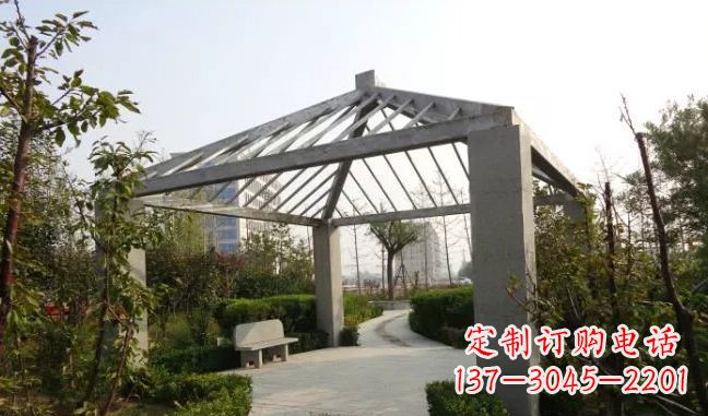 公园凉亭不-锈-钢-雕-塑-