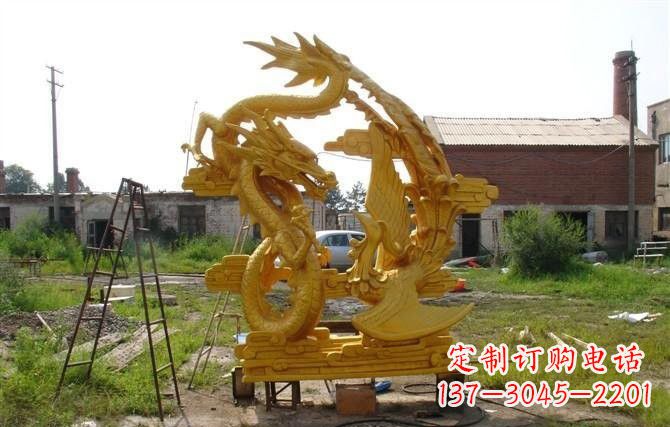 公园龙凤呈祥铜雕