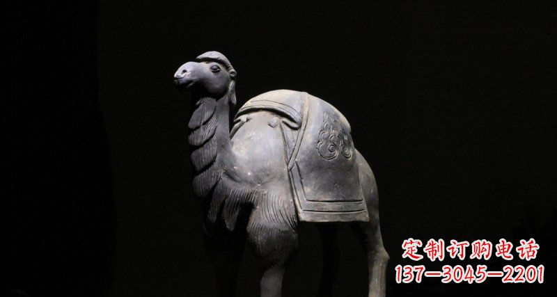 公园骆驼动物铜雕 (3)