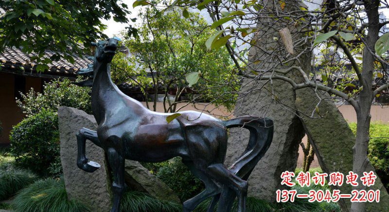 公园马动物铜雕 (6)