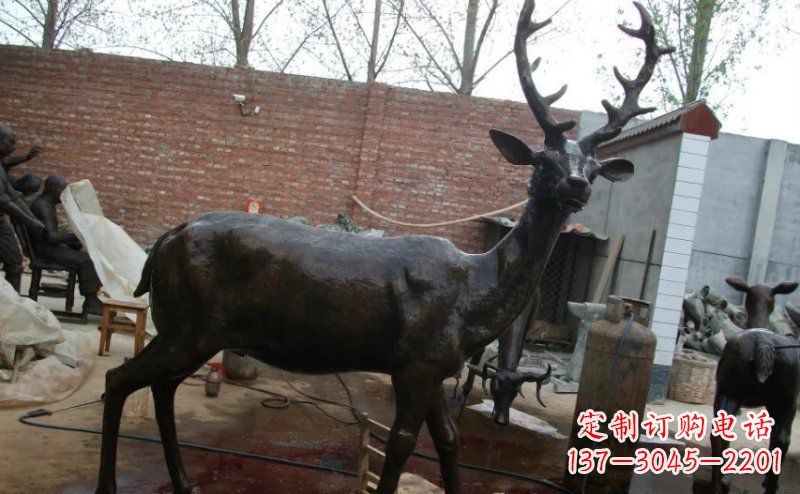 精美梅花鹿铜雕,施展艺术之美 精美梅花鹿铜雕,施展艺术之美