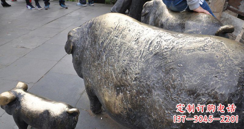 公园/母子/动物/铜雕-公园母子猪动物铜雕 公园/母子/动物/铜雕-公园母子猪动物铜雕