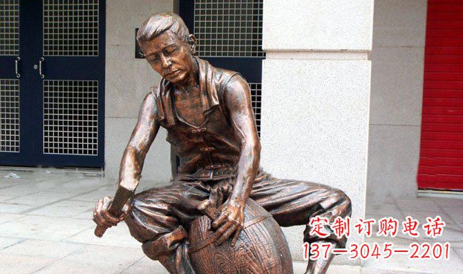 公园木工小品人物铜雕