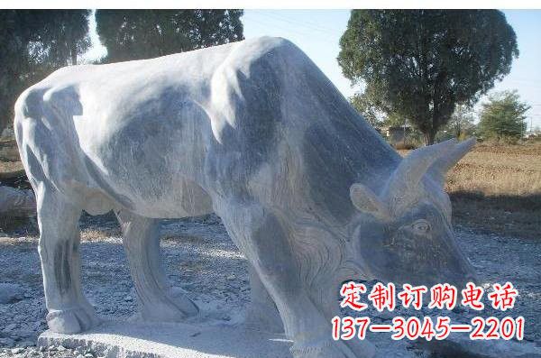 公园牛石雕