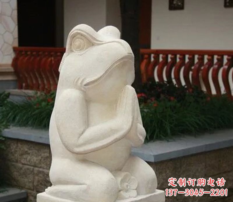 中领雕塑精美绝伦的青蛙石雕 中领雕塑精美绝伦的青蛙石雕