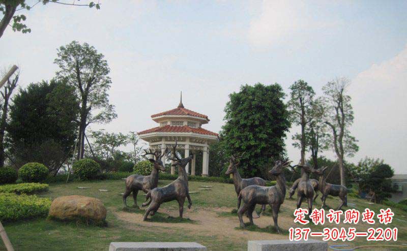 公园/动物/铜雕-公园群鹿动物铜雕 公园/动物/铜雕-公园群鹿动物铜雕