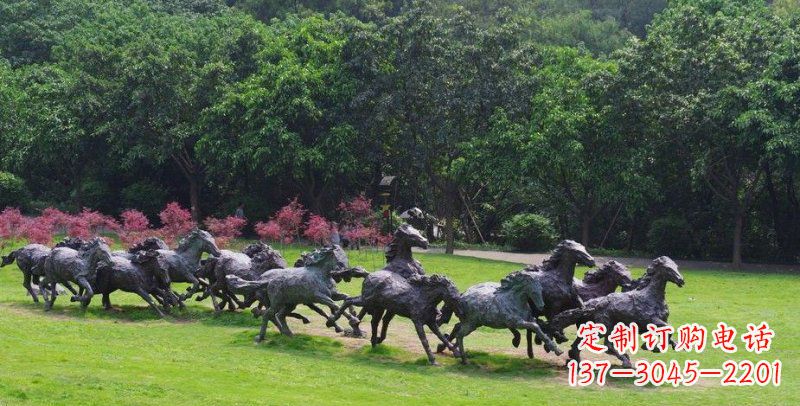 公园/动物/铜雕-公园群马动物铜雕 公园/动物/铜雕-公园群马动物铜雕