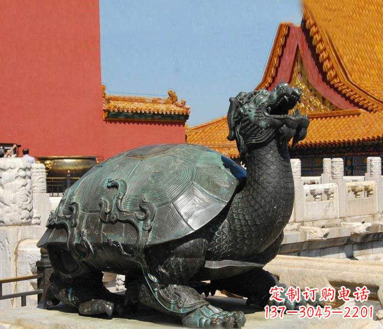 精美铜雕龙龟,给你公园独特色彩 精美铜雕龙龟,给你公园独特色彩