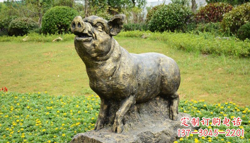 公园十二生肖铜雕