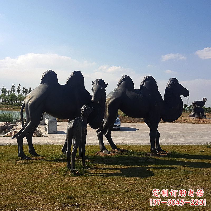 铜骆驼雕塑,精致景观装饰 铜骆驼雕塑,精致景观装饰