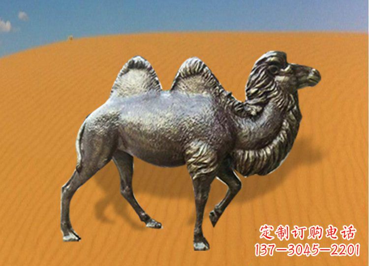 公园装饰精美铜骆驼雕塑 公园装饰精美铜骆驼雕塑