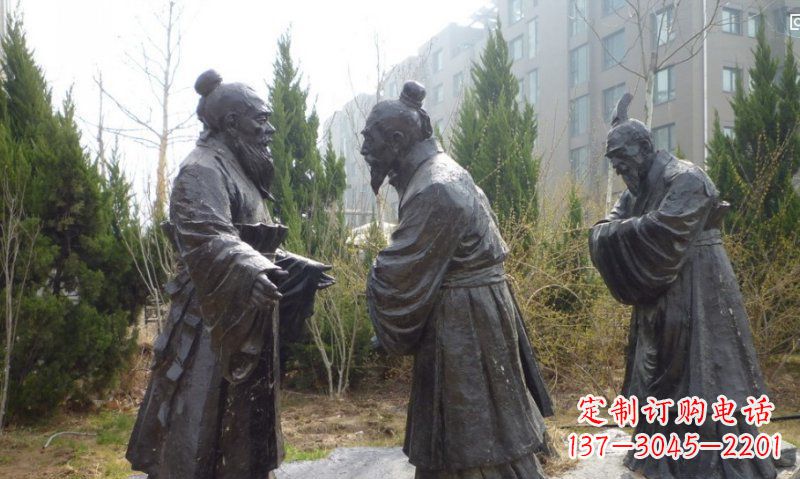 公园铜雕行见面礼人物雕塑