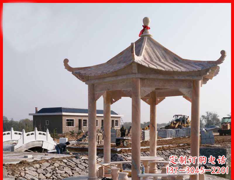 凉亭雕塑 - 公园/晚霞/六角/石雕/凉亭 凉亭雕塑 - 公园/晚霞/六角/石雕/凉亭