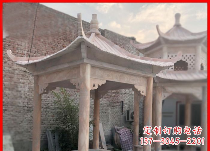 凉亭雕塑 - 公园/晚霞/四角/石雕/凉亭 凉亭雕塑 - 公园/晚霞/四角/石雕/凉亭
