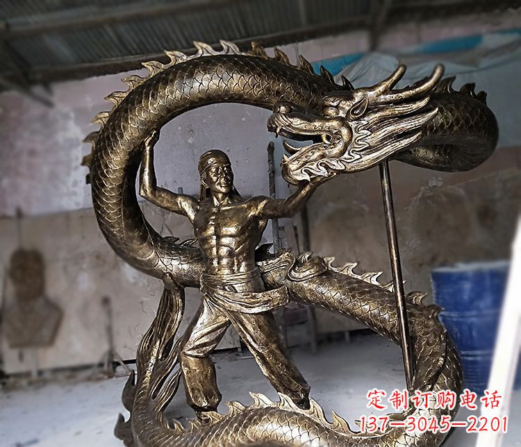 高质量的文化艺术装饰铜雕龙雕塑 高质量的文化艺术装饰铜雕龙雕塑