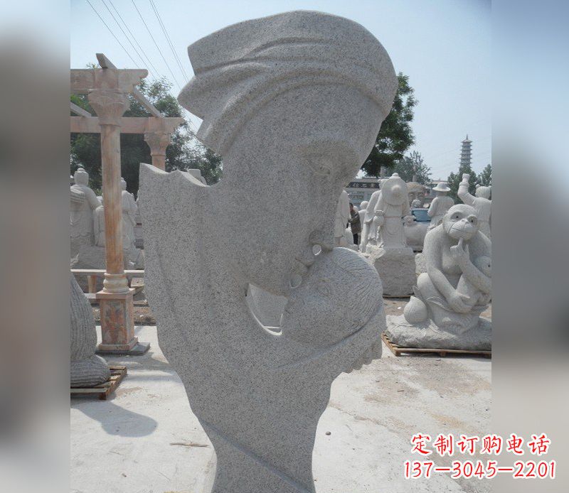 公园小品母爱石雕
