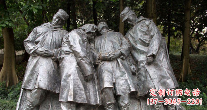 公园休息人物景观铜雕
