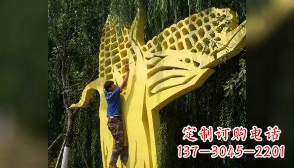 公园玉米不-锈-钢-雕-塑-