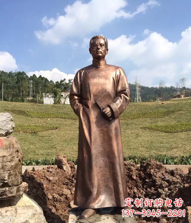 陶行知雕塑 - 公园/铸铜/陶行知/名人/铜雕 陶行知雕塑 - 公园/铸铜/陶行知/名人/铜雕