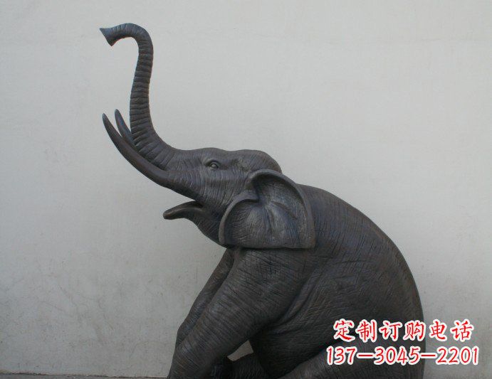 铜雕大象喷水动物塑像 铜雕大象喷水动物塑像