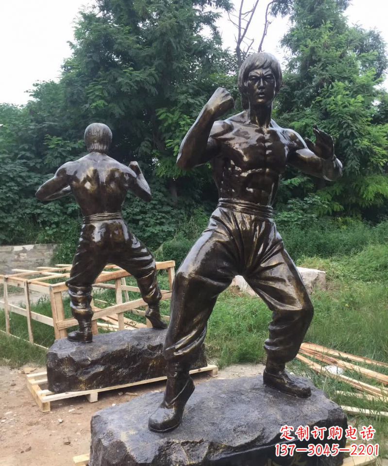 李小龙雕塑 - 功夫/李小龙/铜雕 李小龙雕塑 - 功夫/李小龙/铜雕