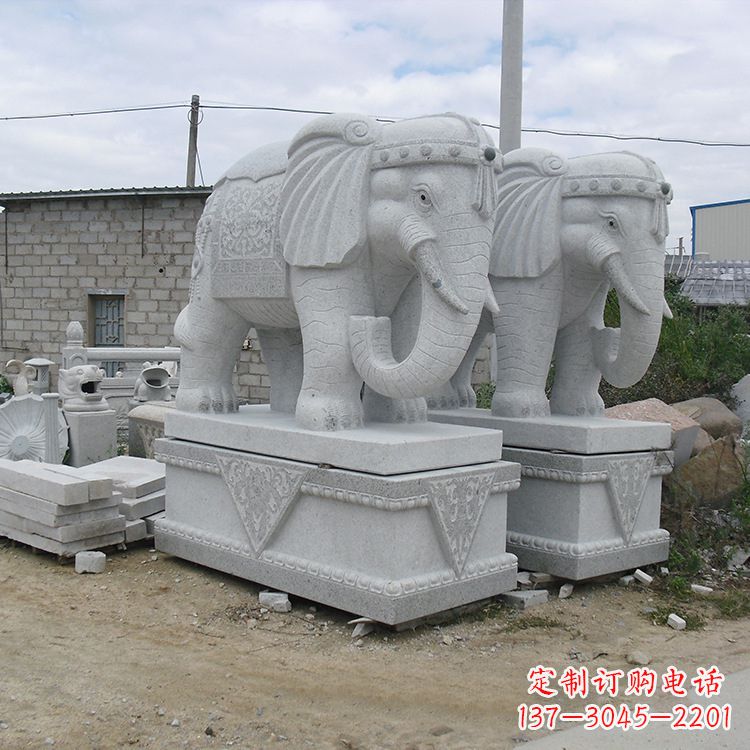 古典大象石雕--融入古典文化的精美艺术品 古典大象石雕--融入古典文化的精美艺术品