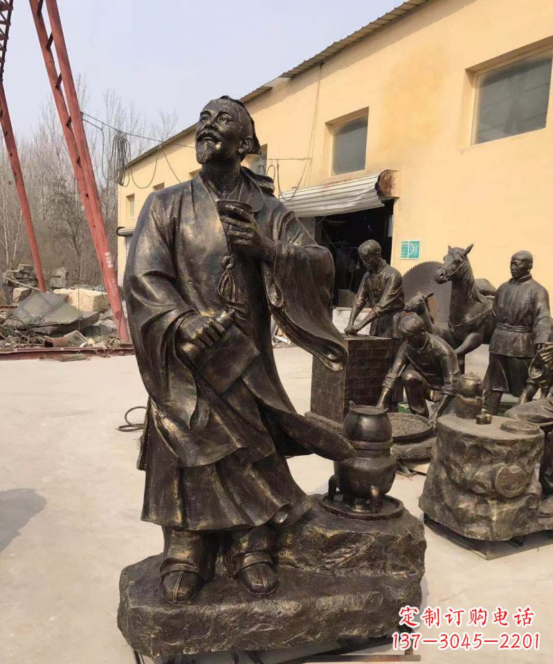 “精美仿古铜雕——杜康雕塑” “精美仿古铜雕——杜康雕塑”