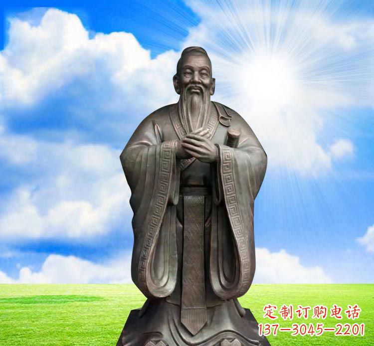 孔子铜雕,传承传统文化的艺术鉴赏 孔子铜雕,传承传统文化的艺术鉴赏