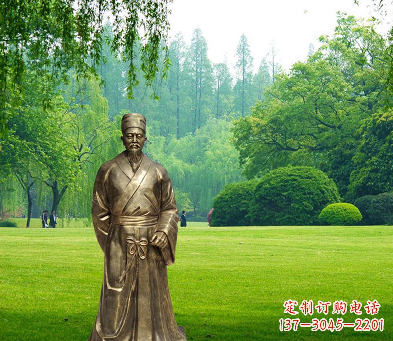 李时珍铜雕,精美古典雕塑定制 李时珍铜雕,精美古典雕塑定制